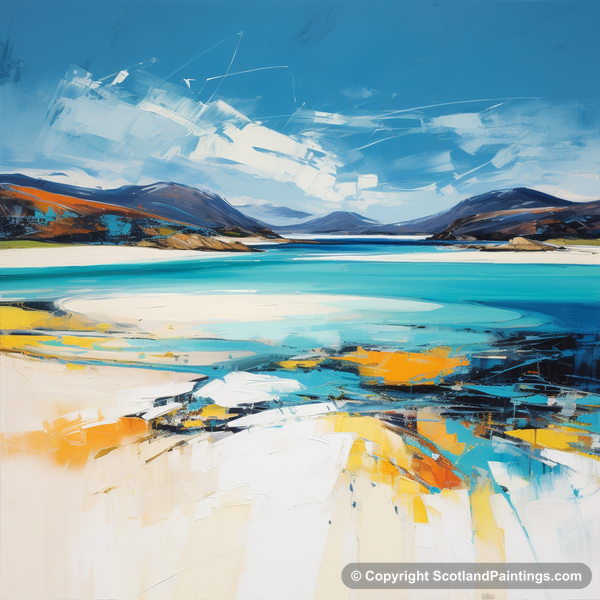 Painting - Luskentyre Beach - Scottish Beaches