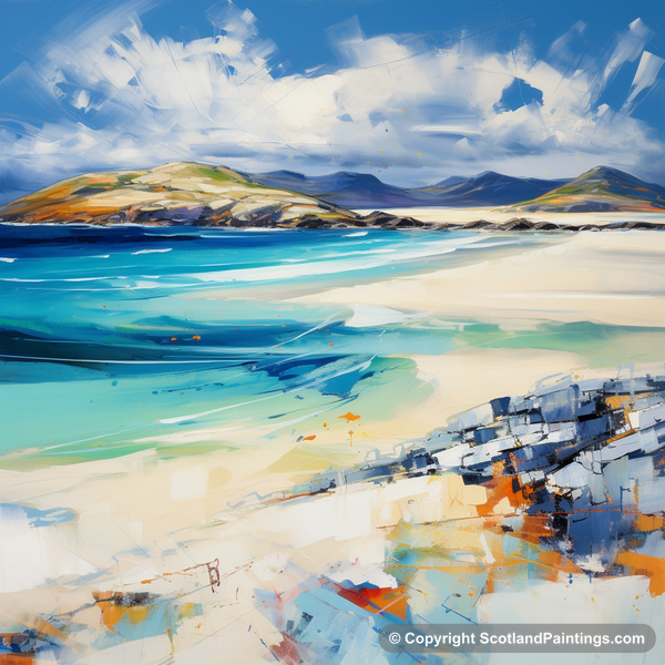 Painting - Luskentyre Beach - Scottish Beaches