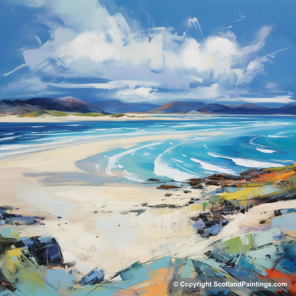 Painting - Luskentyre Beach - Scottish Beaches