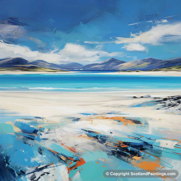 Painting - Luskentyre Beach - Scottish Beaches