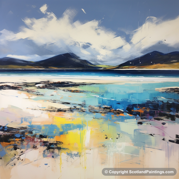 Painting - Luskentyre Beach - Scottish Beaches