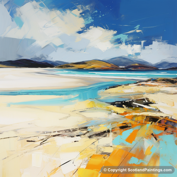 Painting - Luskentyre Beach - Scottish Beaches