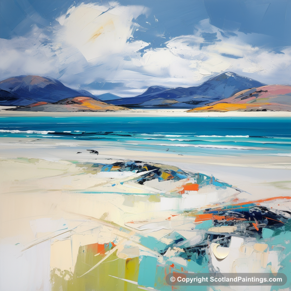 Painting - Luskentyre Beach - Scottish Beaches