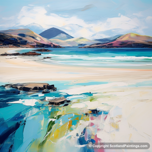 Painting - Luskentyre Beach - Scottish Beaches