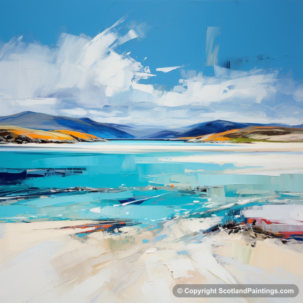 Painting - Luskentyre Beach - Scottish Beaches