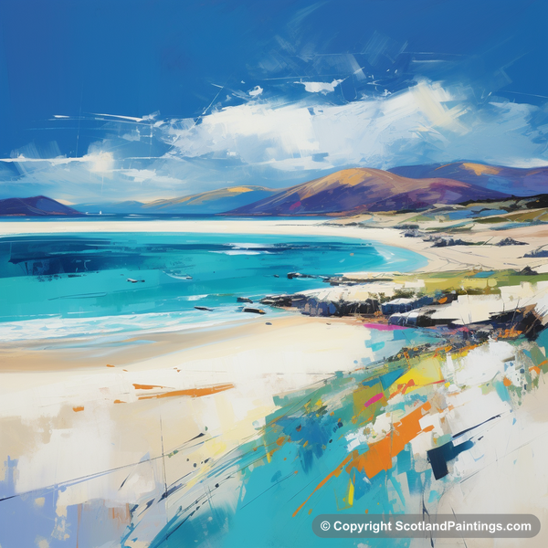 Painting - Luskentyre Beach - Scottish Beaches