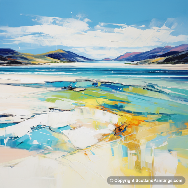 Painting - Luskentyre Beach - Scottish Beaches