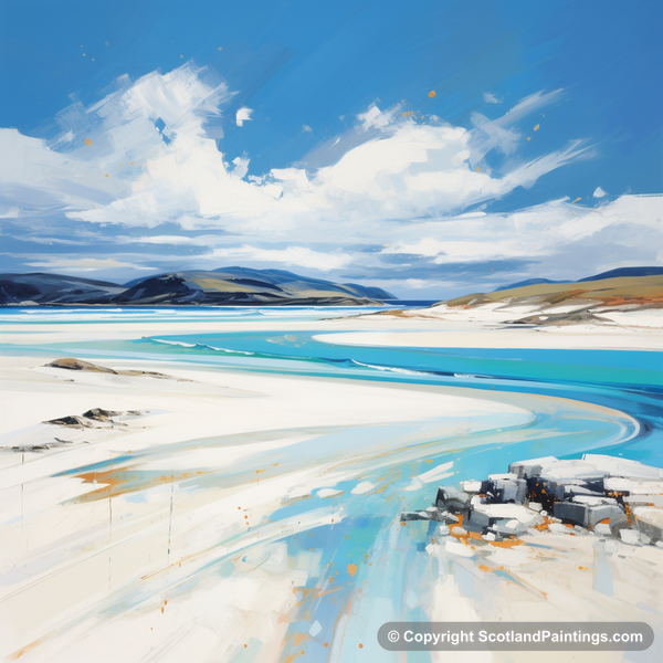 Painting - Luskentyre Beach - Scottish Beaches