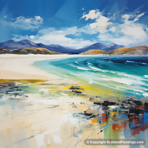 Painting - Luskentyre Beach - Scottish Beaches