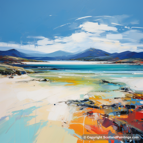 Painting - Luskentyre Beach - Scottish Beaches