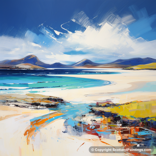 Painting - Luskentyre Beach - Scottish Beaches