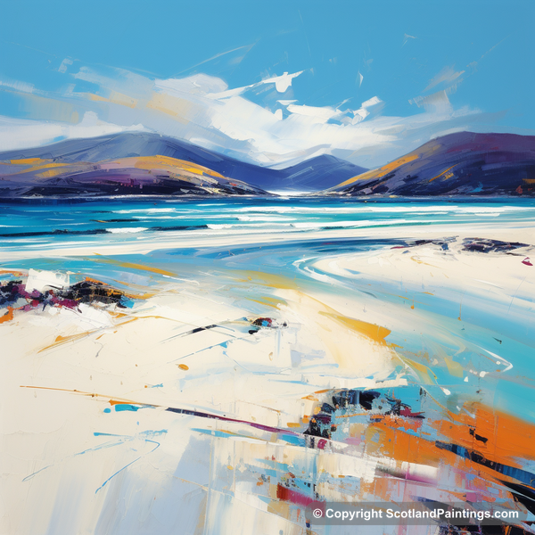 Painting - Luskentyre Beach - Scottish Beaches