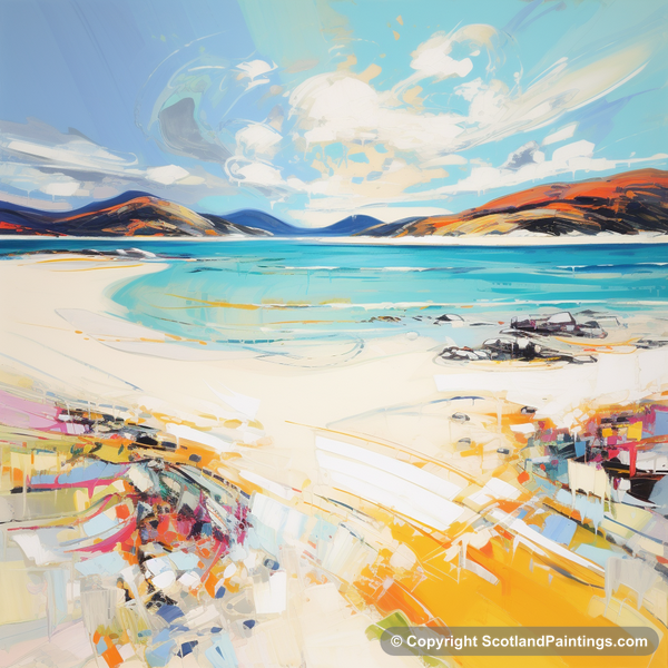 Painting - Luskentyre Beach - Scottish Beaches