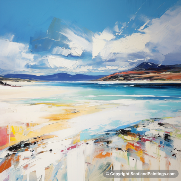 Painting - Luskentyre Beach - Scottish Beaches