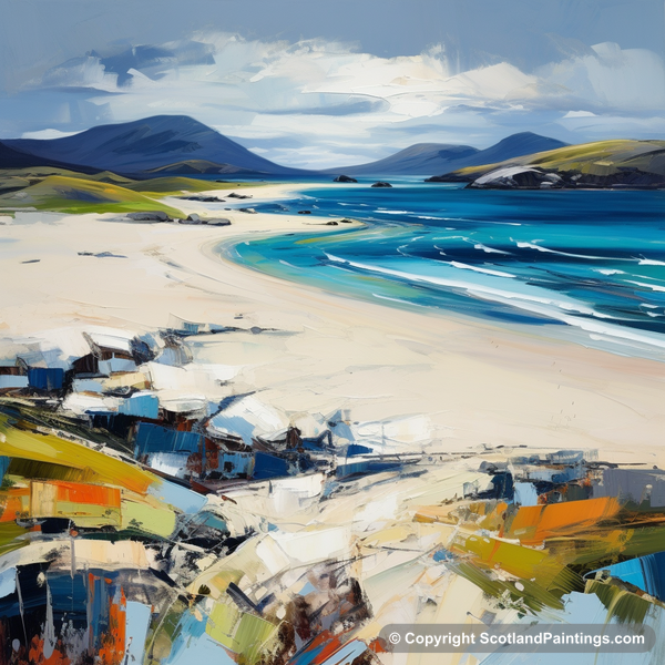 Painting - Luskentyre Beach - Scottish Beaches