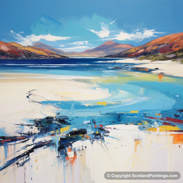 Painting - Luskentyre Beach - Scottish Beaches