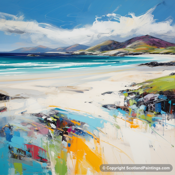 Painting - Luskentyre Beach - Scottish Beaches