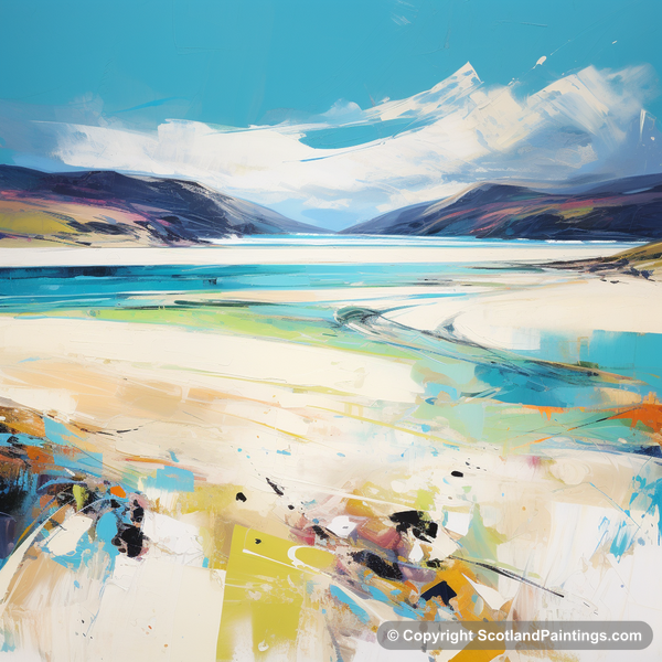 Painting - Luskentyre Beach - Scottish Beaches