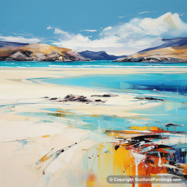 Painting - Luskentyre Beach - Scottish Beaches