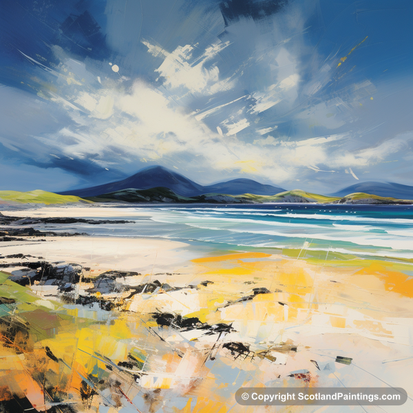 Painting - Luskentyre Beach - Scottish Beaches