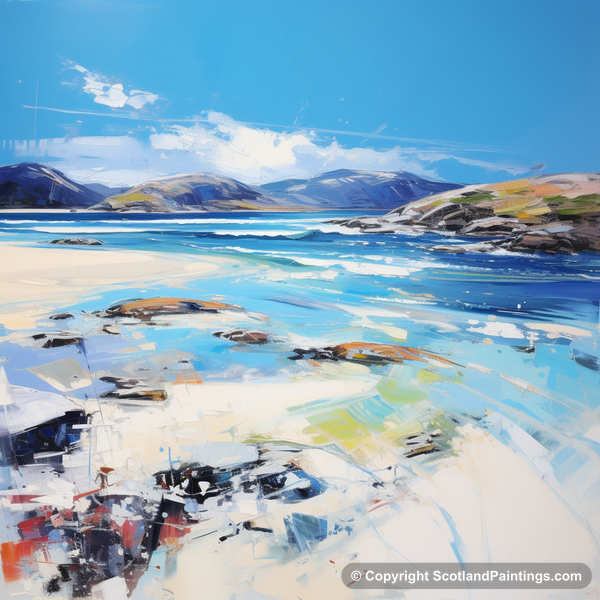 Painting - Luskentyre Beach - Scottish Beaches