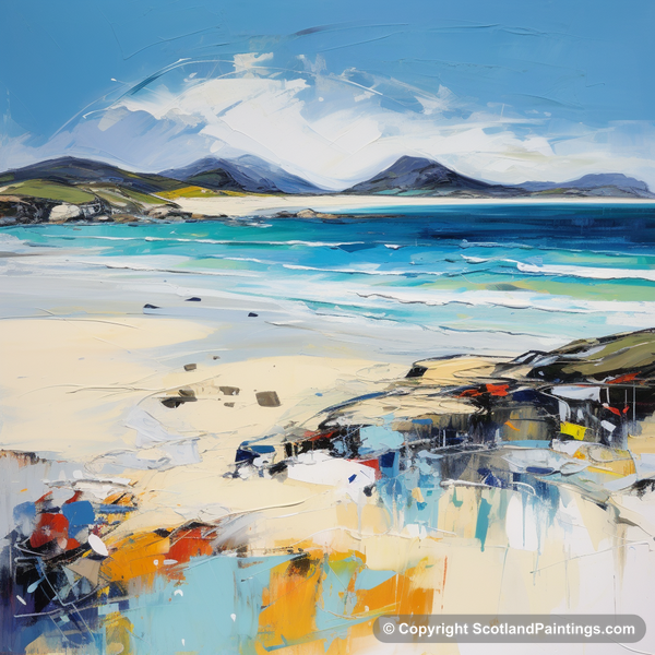 Painting - Luskentyre Beach - Scottish Beaches