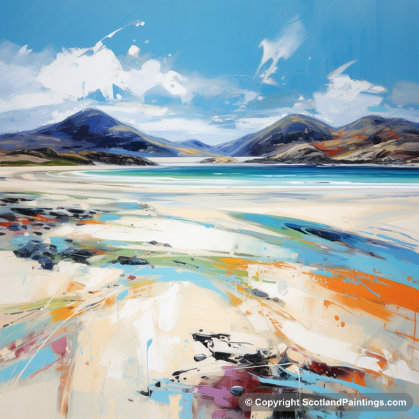 Painting - Luskentyre Beach - Scottish Beaches