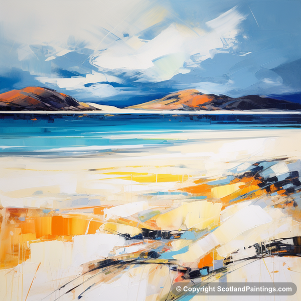 Painting - Luskentyre Beach - Scottish Beaches