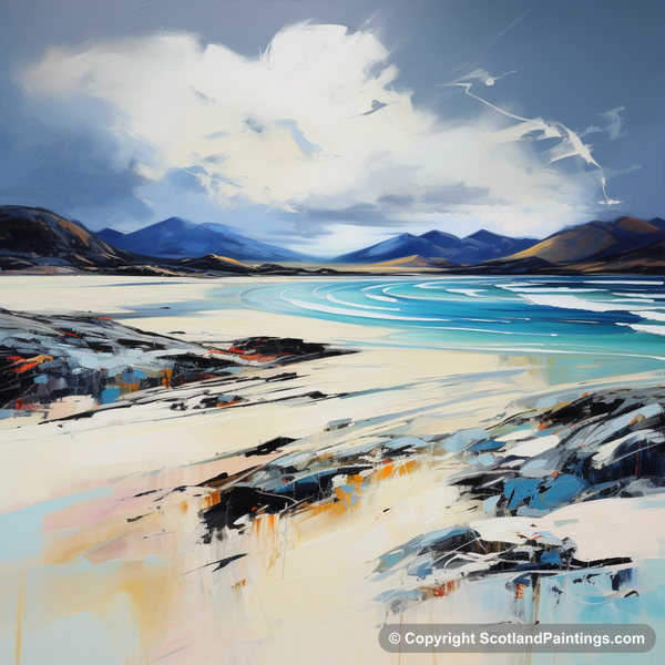 Painting - Luskentyre Beach - Scottish Beaches