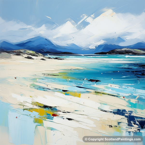 Painting - Luskentyre Beach - Scottish Beaches