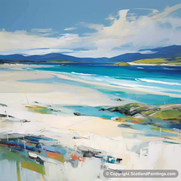 Painting - Luskentyre Beach - Scottish Beaches