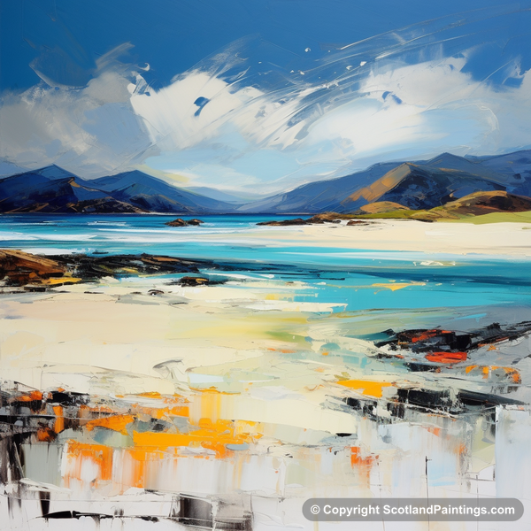 Painting - Luskentyre Beach - Scottish Beaches