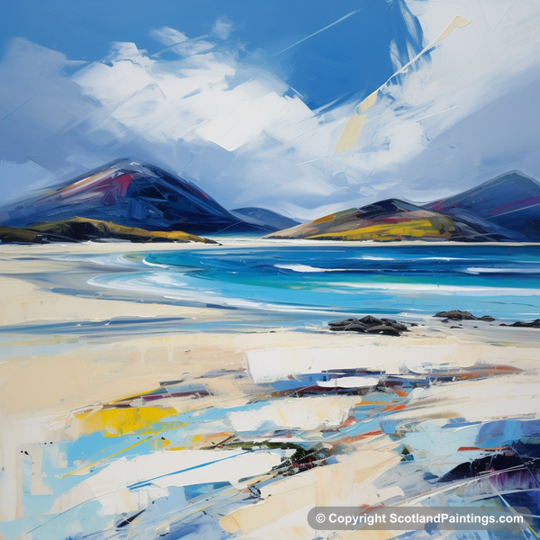 Painting - Luskentyre Beach - Scottish Beaches