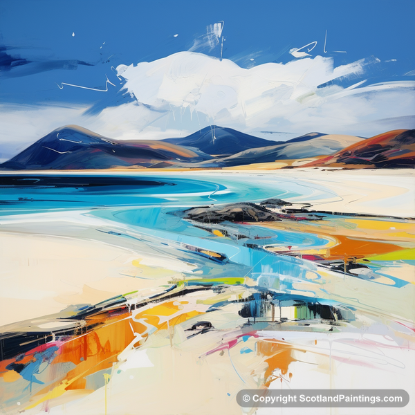 Painting - Luskentyre Beach - Scottish Beaches