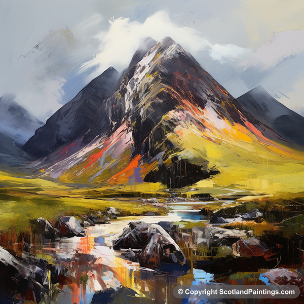 Painting - Stob Coire Raineach - Scottish Munros