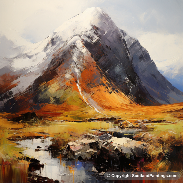 Painting - Stob Coire Raineach - Scottish Munros