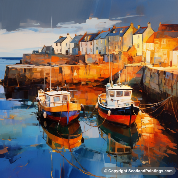 Painting - Pittenweem Harbour - Scottish Harbours