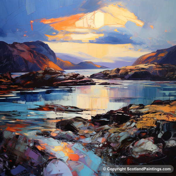 Painting - Easdale Sound - Scottish Coves