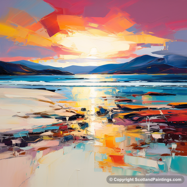 Painting - Luskentyre Beach - Scottish Beaches