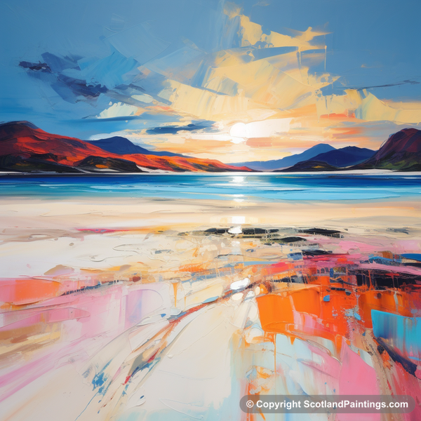 Painting - Luskentyre Beach - Scottish Beaches