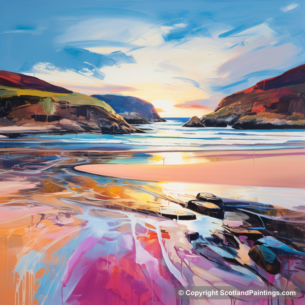 Painting - Sandwood Bay - Scottish Coves