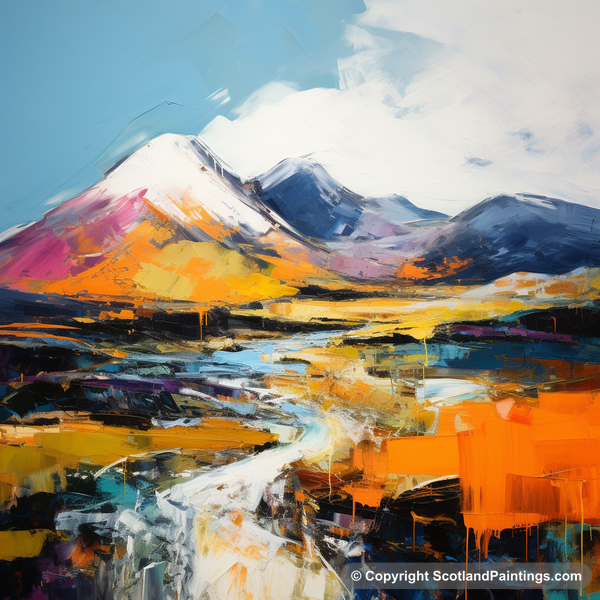 Painting - Meall Corranaich - Scottish Munros