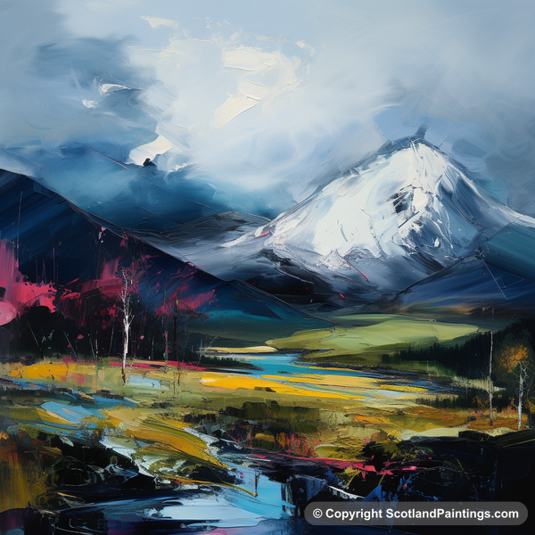 Painting - Meall Corranaich - Scottish Munros