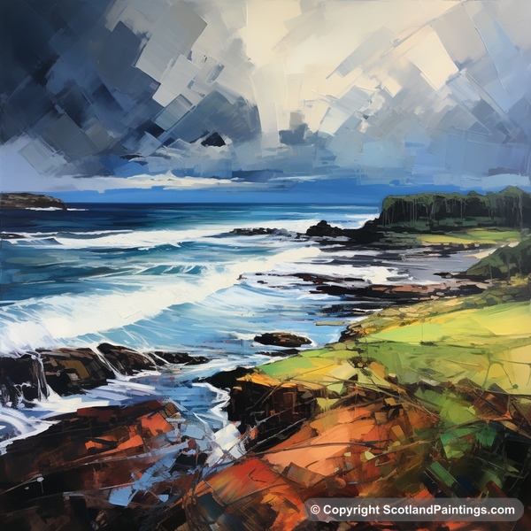 Painting - Coldingham Bay - Scottish Beaches