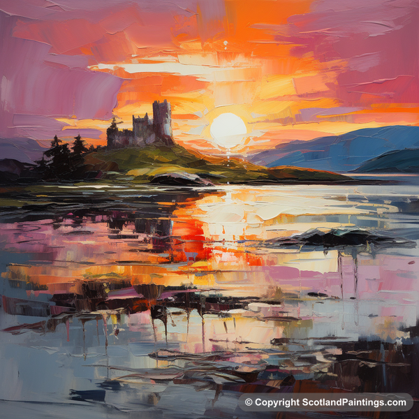 Painting - Castle Stalker Bay - Scottish Coves