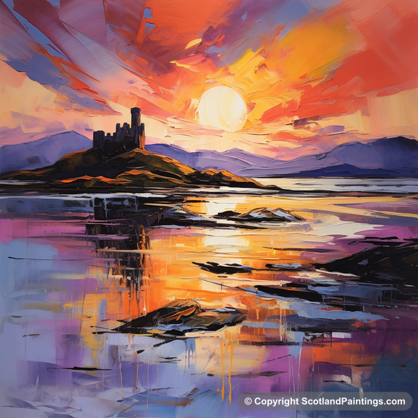 Painting - Castle Stalker Bay - Scottish Coves