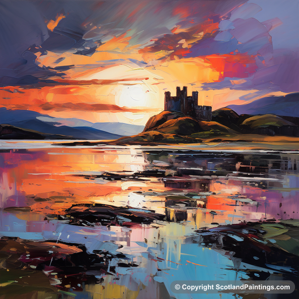 Painting - Castle Stalker Bay - Scottish Coves