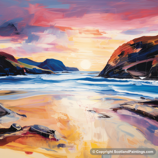 Painting - Sandwood Bay - Scottish Beaches