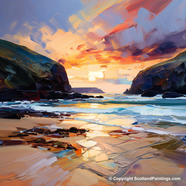 Painting - Sandwood Bay - Scottish Beaches