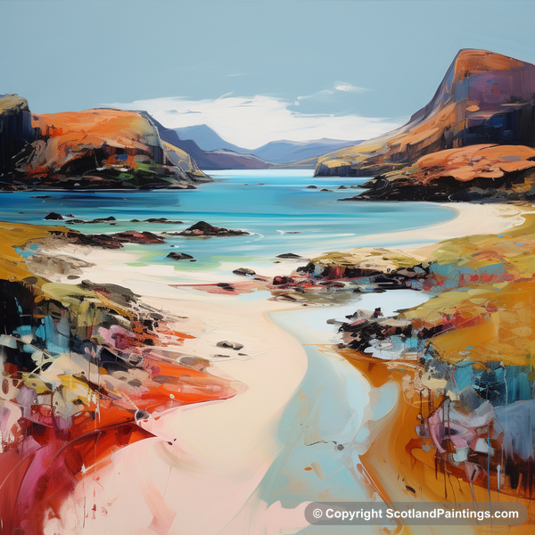 Painting - Coral Beach - Scottish Coves